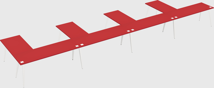 Modern l-shaped office desk