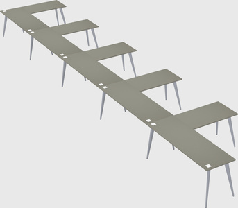 Modern l-shaped office desk