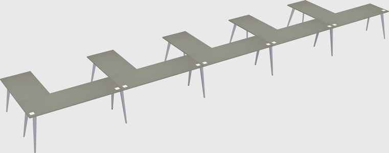 Modern l-shaped office desk