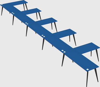 Modern l-shaped office desk
