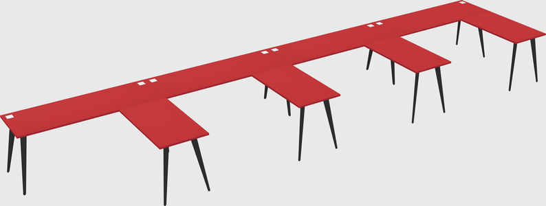 Modern l-shaped office desk