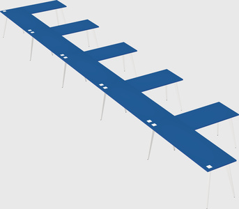 Modern l-shaped office desk
