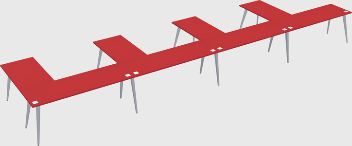 Modern l-shaped office desk