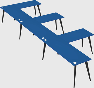 Modern l-shaped office desk