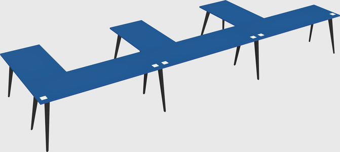 Modern l-shaped office desk