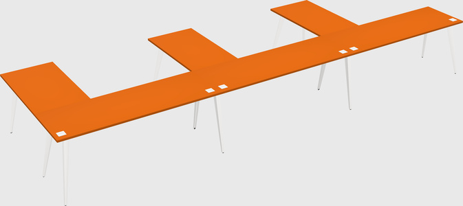 Modern l-shaped office desk