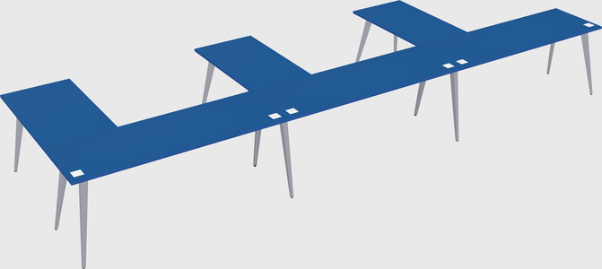 Modern l-shaped office desk
