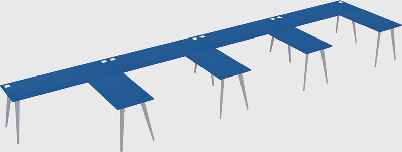 Modern l-shaped office desk