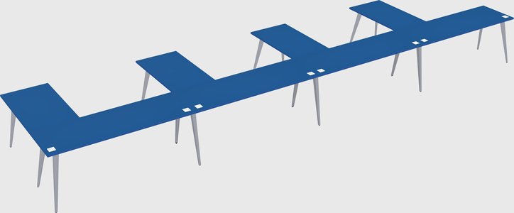 Modern l-shaped office desk
