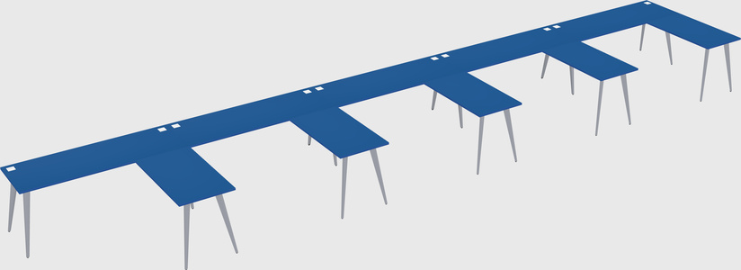 Modern l-shaped office desk