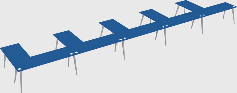 Modern l-shaped office desk