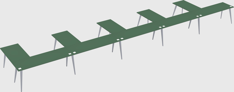 Modern l-shaped office desk