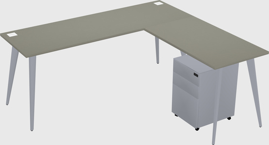 Modern L-shaped Office Desk