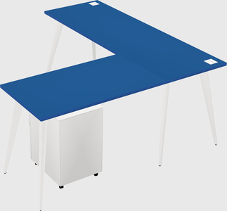 Modern l-shaped office desk