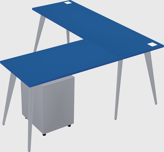 Modern l-shaped office desk