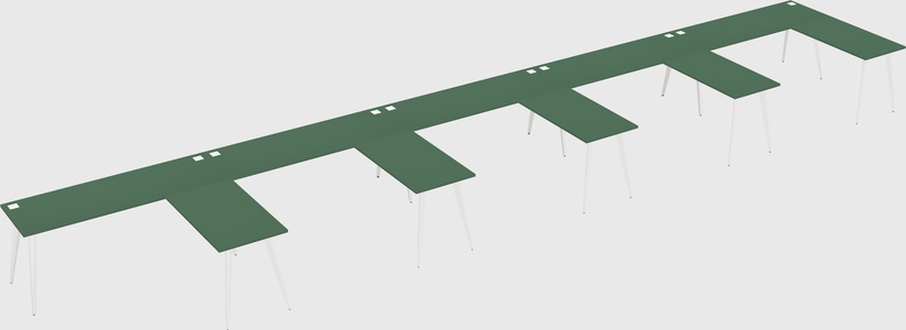 Modern l-shaped office desk