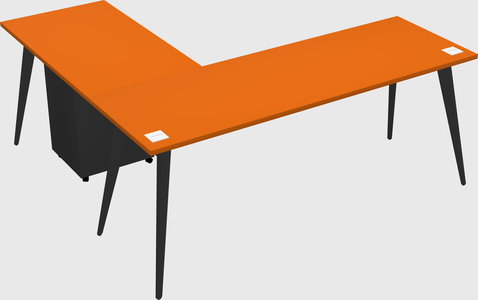 Modern l-shaped office desk
