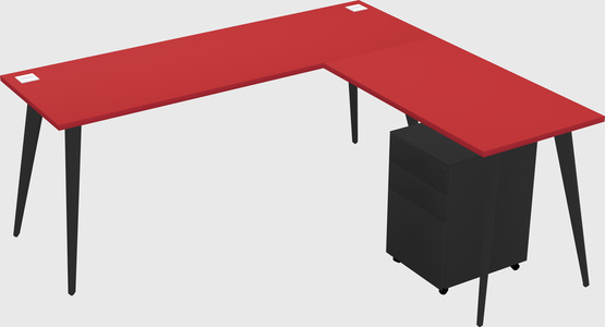 Modern L-shaped Office Desk