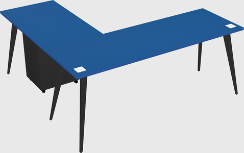 Modern l-shaped office desk