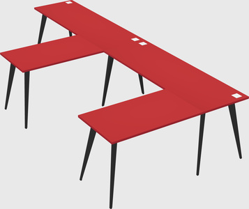 Modern l-shaped office desk