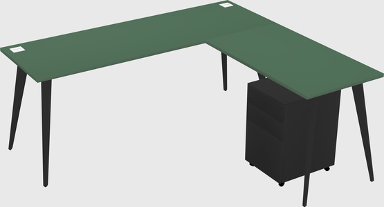 Modern L-shaped Office Desk