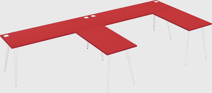 Modern l-shaped office desk