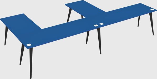 Modern l-shaped office desk