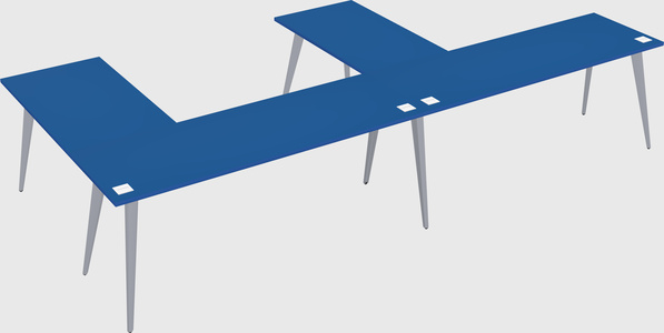 Modern l-shaped office desk