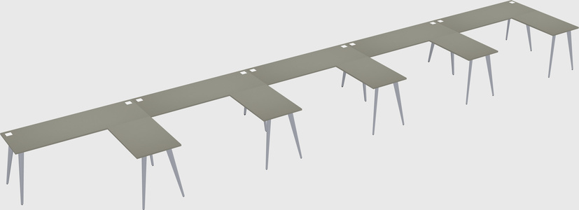 Modern l-shaped office desk