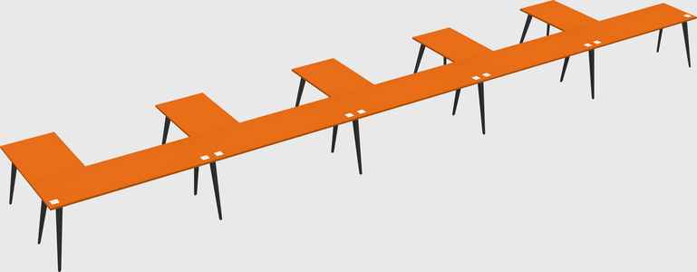 Modern l-shaped office desk