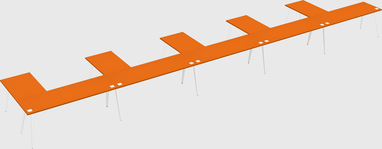 Modern l-shaped office desk