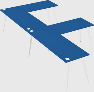 Modern l-shaped office desk