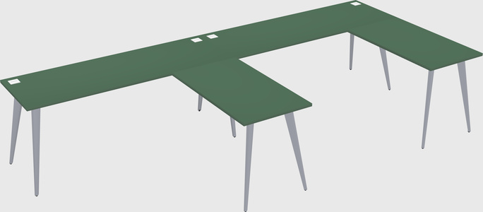 Modern l-shaped office desk