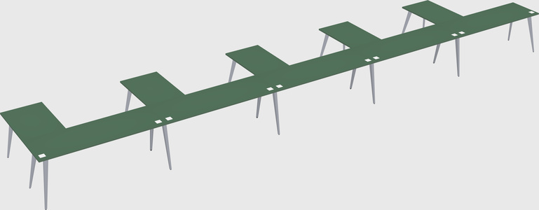 Modern l-shaped office desk