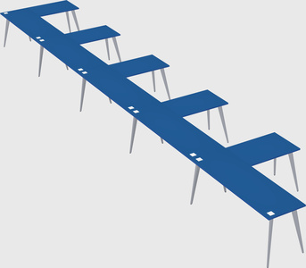 Modern l-shaped office desk