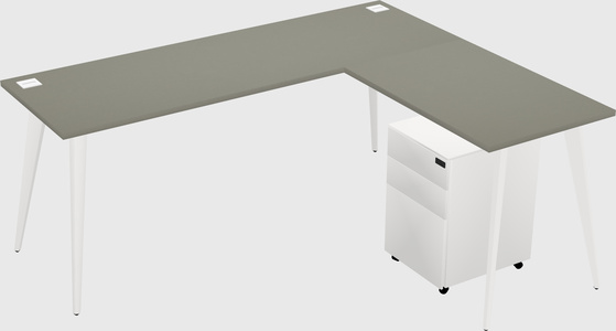 Modern L-shaped Office Desk