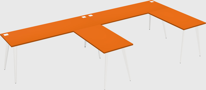 Modern l-shaped office desk