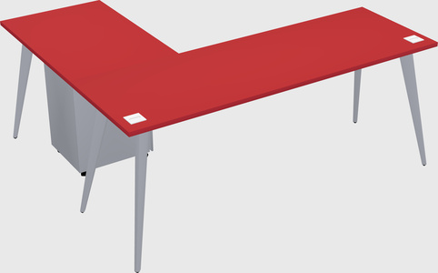 Modern l-shaped office desk
