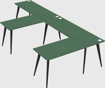 Modern l-shaped office desk