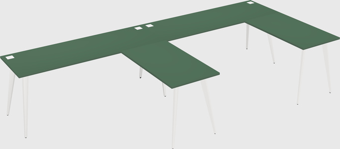 Modern l-shaped office desk