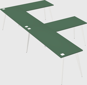 Modern l-shaped office desk