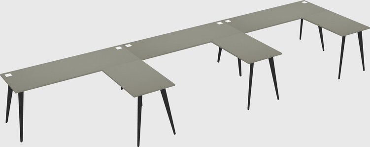 Modern l-shaped office desk