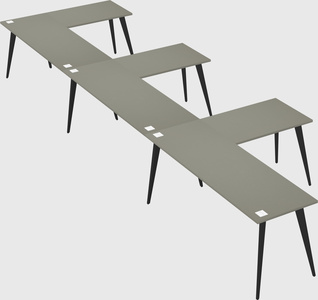 Modern l-shaped office desk
