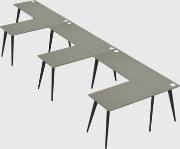 Modern l-shaped office desk