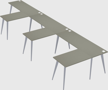 Modern l-shaped office desk