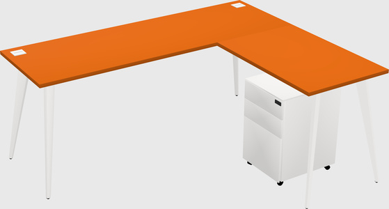 Modern L-shaped Office Desk