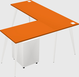 Modern l-shaped office desk
