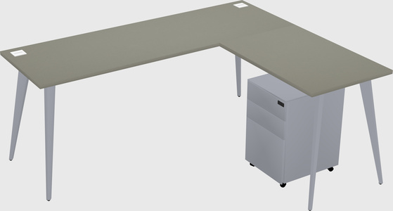 Modern L-shaped Office Desk