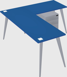 Modern l-shaped office desk