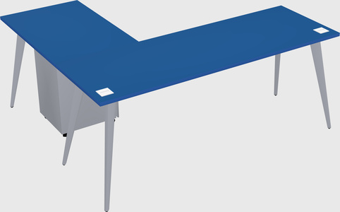 Modern l-shaped office desk
